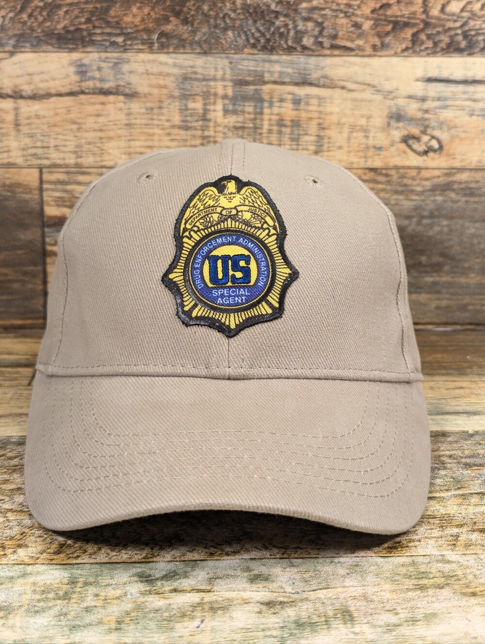 DEA Miami Field Division Promotional Strapback Beige Hat Cap Drug Enforcement